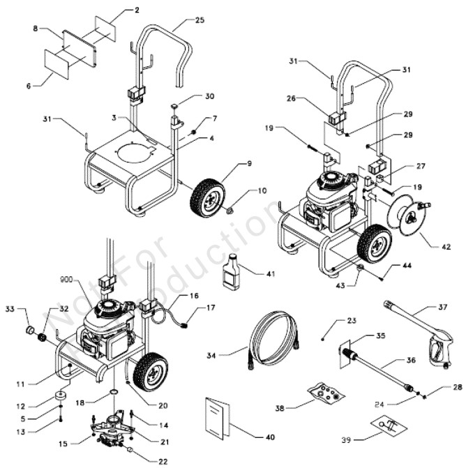 craftsman 1430-0 power washer parts breakdown